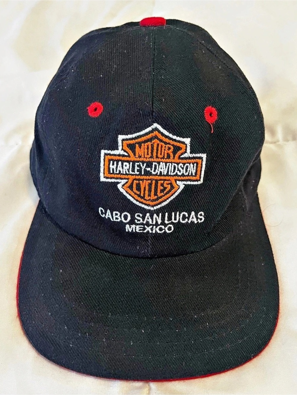 Harley-Davidson Cabo San Lucas Adjustable Baseball Cap vintage rare omega size